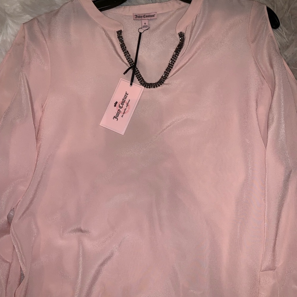 Juicy Couture pink dressy top